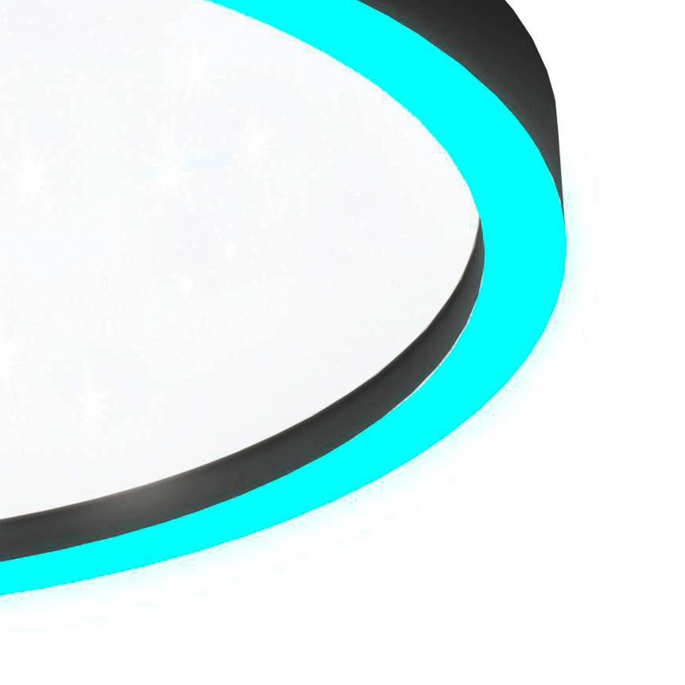 Plafonnier Zigbee Montemorelos-Z Ø 57cm noir Eglo 9008606243846