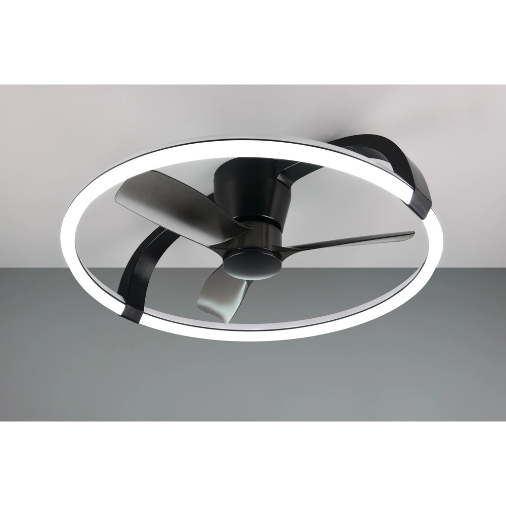 Ventilateur de maison intelligente Stockholm noir Ø 73,5 Tuya Trio 4017807693133