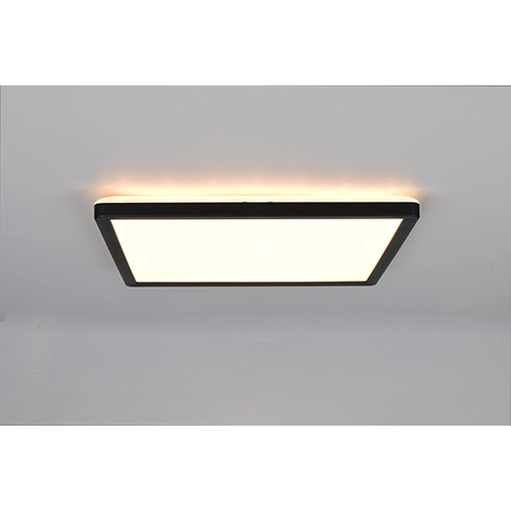 Lumière carrée au plafond Emra noir 29cm Trio 4017807704181