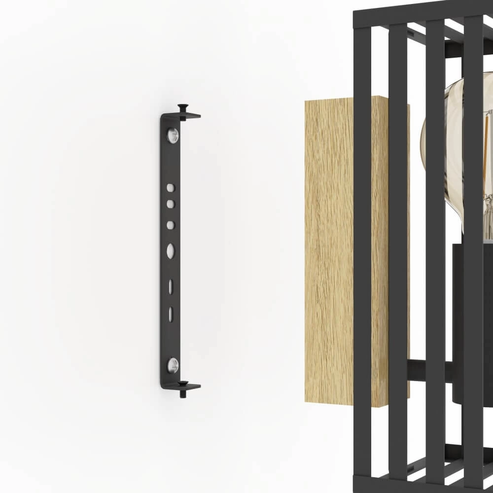 Applique Cidraz carré avec du bois Stars of Light 9008606242757