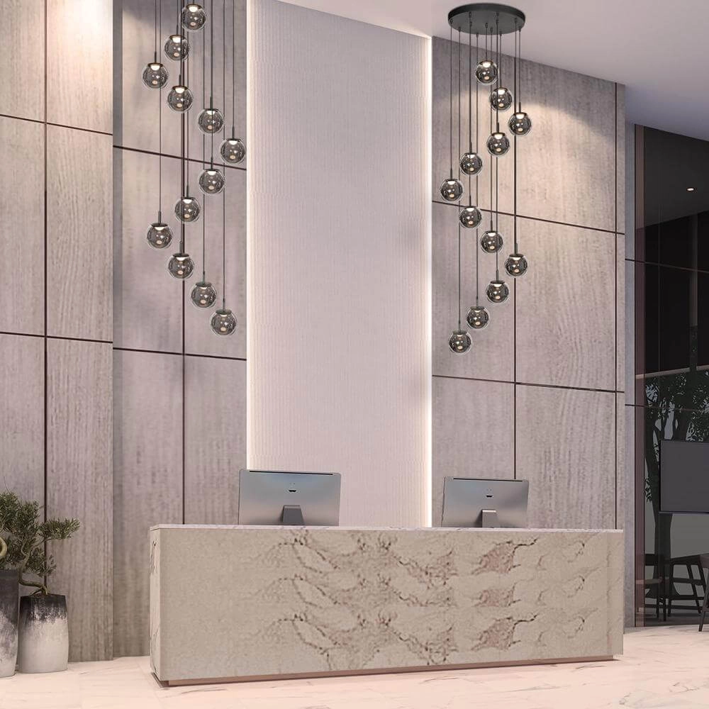 Suspension Vide Bollique Noir 12 lumières Steinhauer 8712746177930