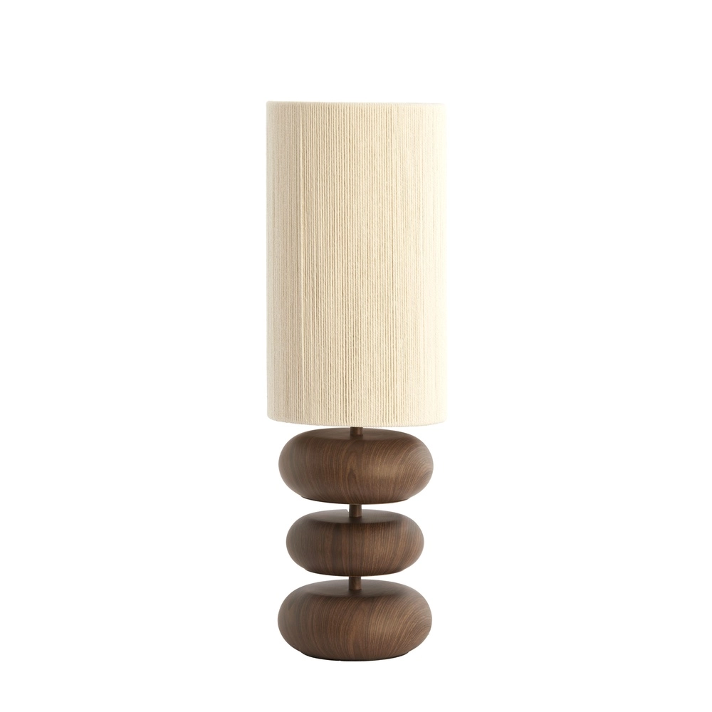 Lampe de table Danialo 67,5 cm - bois foncé