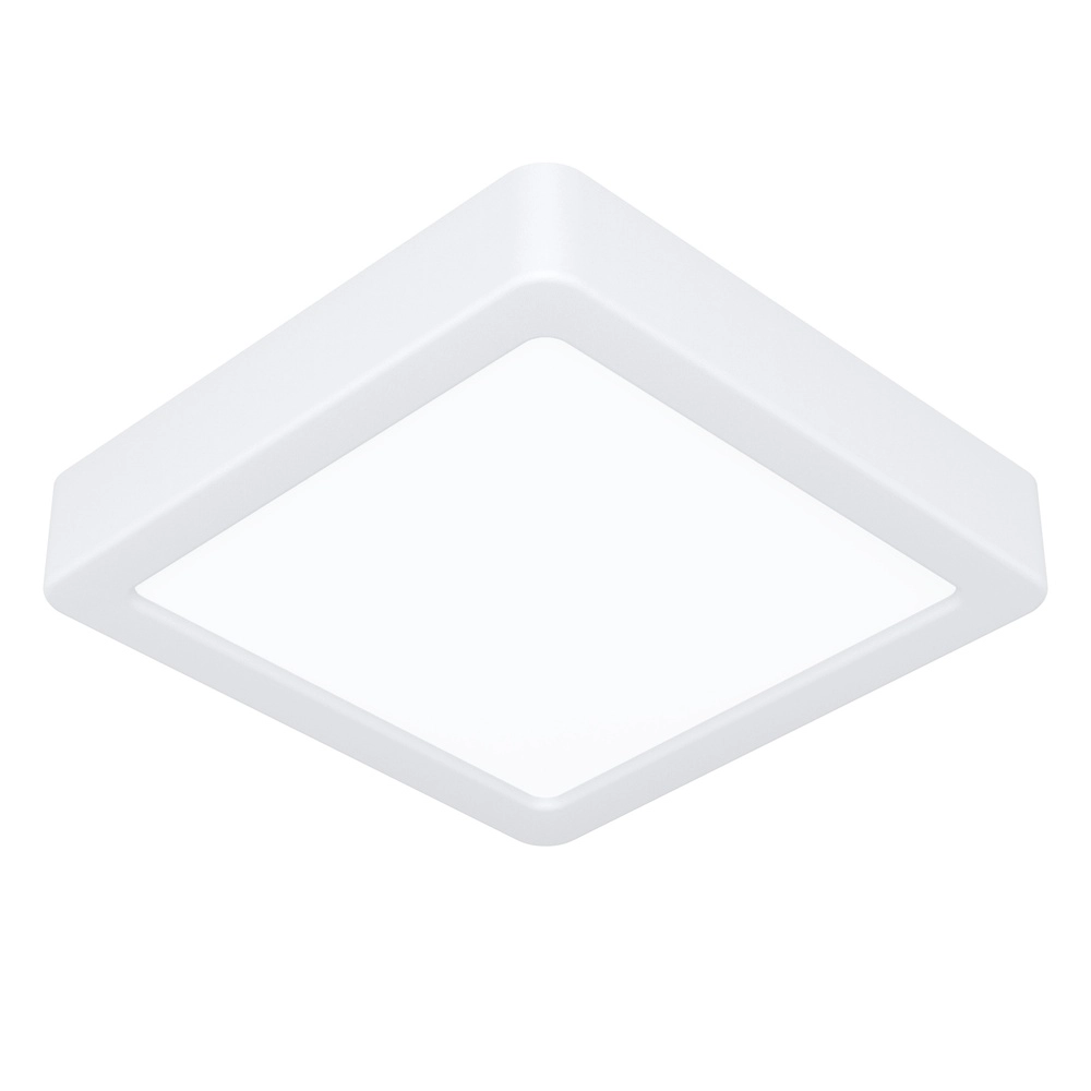 Lumière LED de plafond Fueva 6 Carré - Blanc - 15x15cm