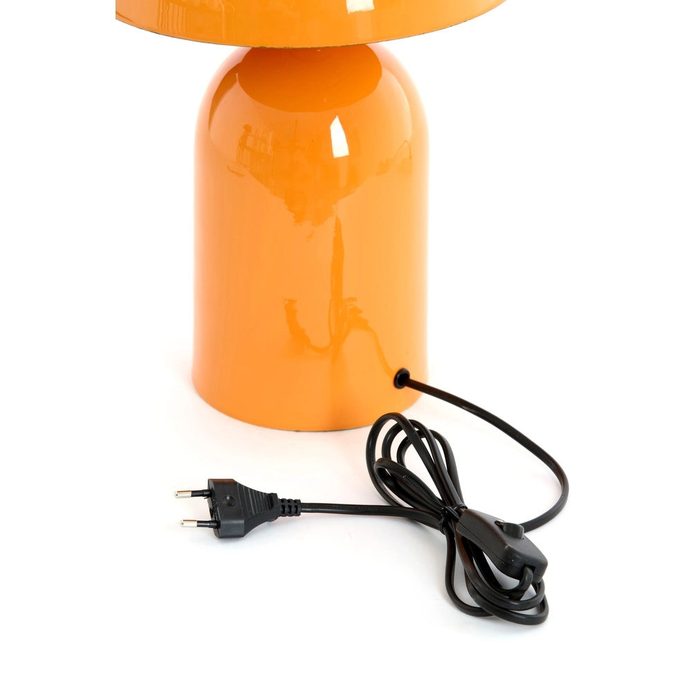 Lampe de table champignon Tolima orange brillant - Ø 31cm Light & Living 8717807807870