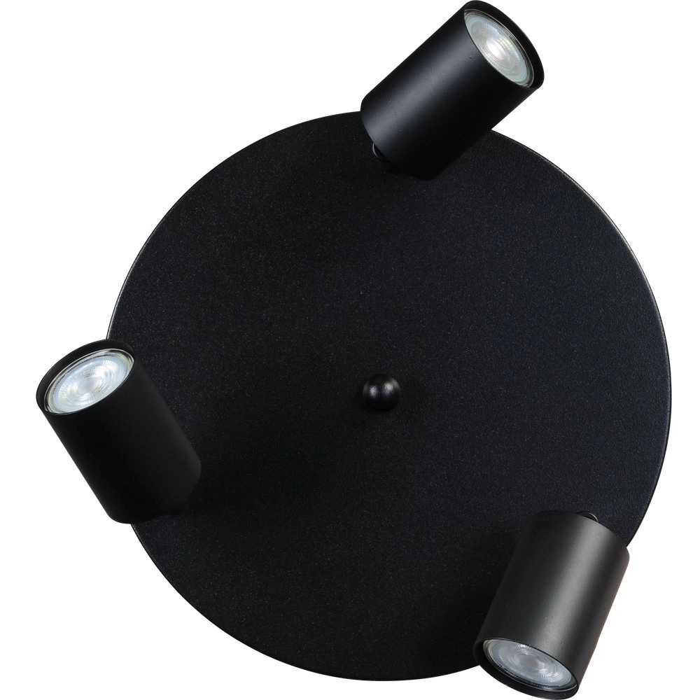 Plafonnier noir Bounce avec des spots Masterlight 8718121209968