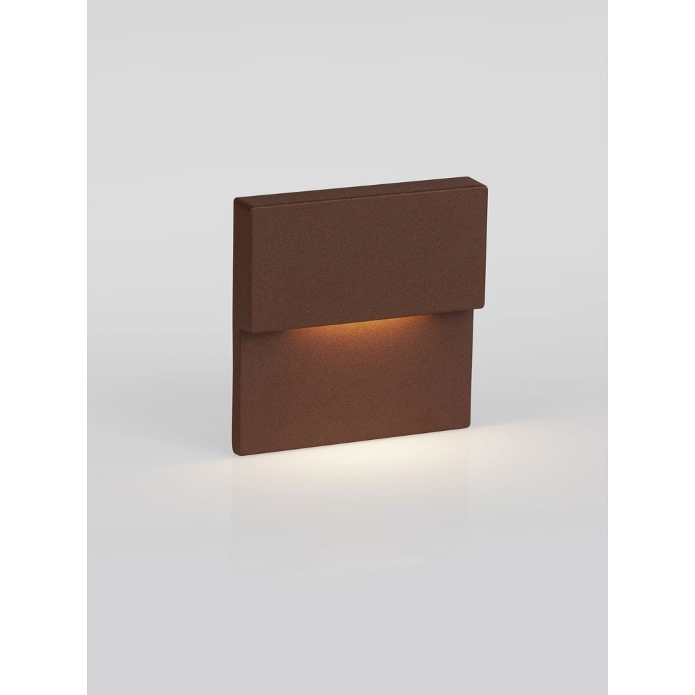 Lampe murale encastrée Dan brun rouille 3000K Lyora 5212017497505