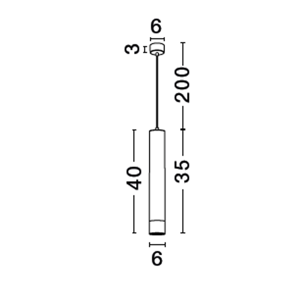 Suspension design Picto 40cm noir avec or Lyora 5212017430380