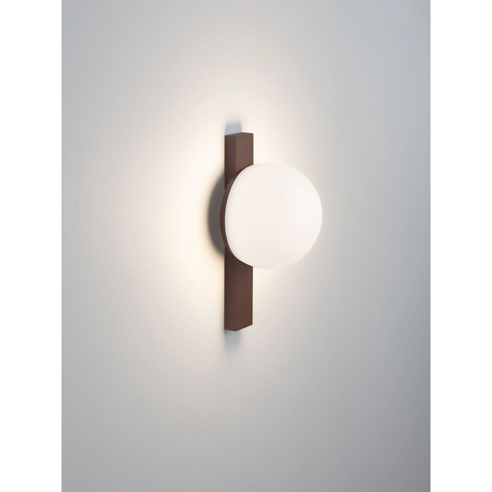 Lampe murale unique Remi Brun rouille avec une ampoule blanche Lyora 5212017494481