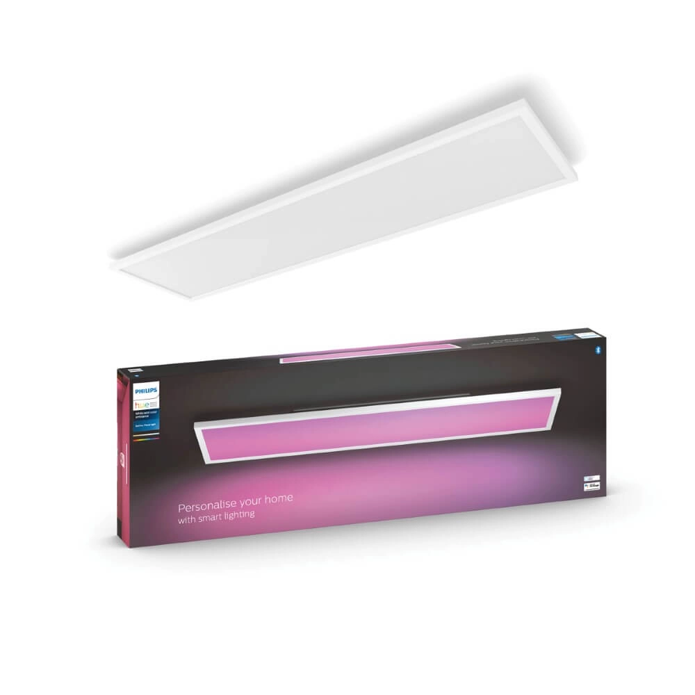 Plafonnier Hue Surimu - White and Color 120x30cm blanc Philips 8719514355057