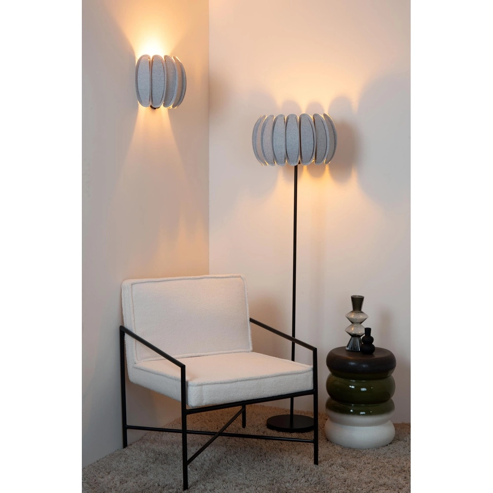 Lampe de pied Spencer gris Lucide 5411212343758
