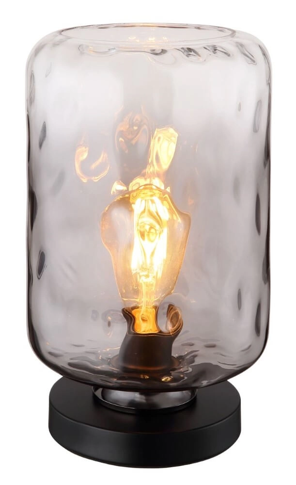 Lampe de table design Darina verre de fumée Lampe de table design Darina verre de fumée