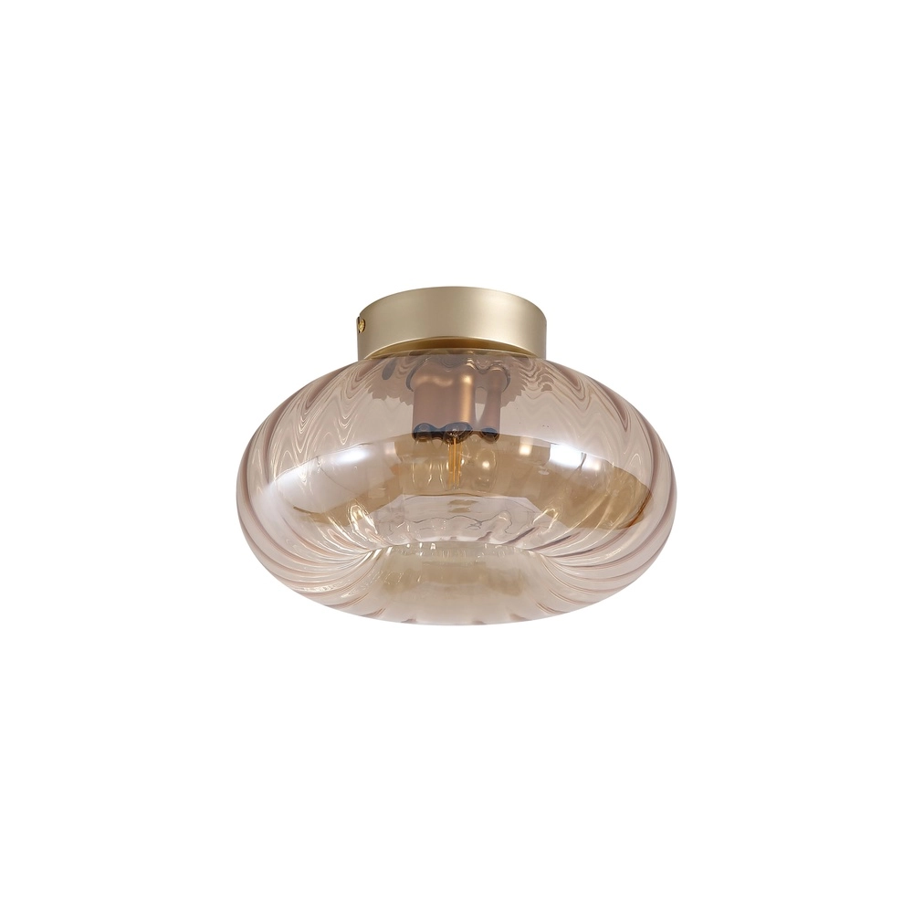 Plafonnier Celestial Verre ambré Searchlight 5053423306728