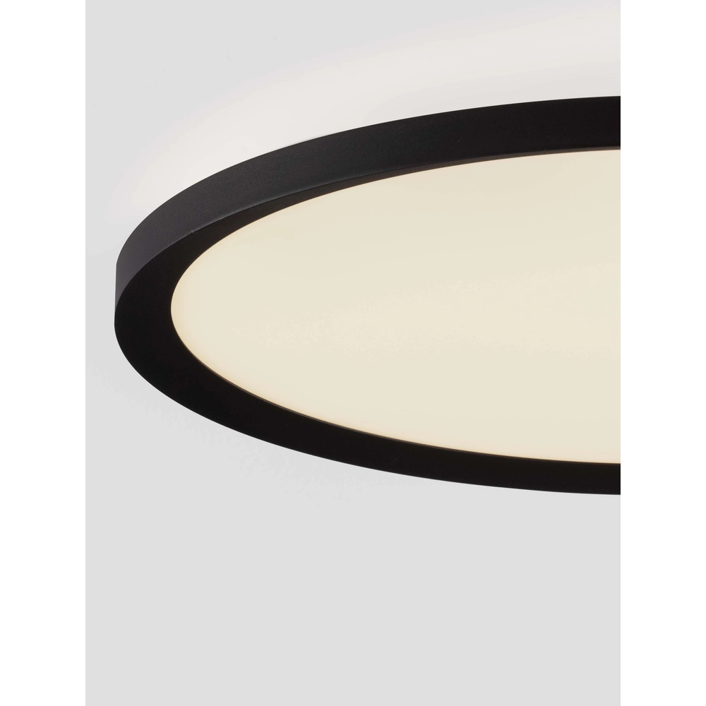 Plafonnier Aoton noir Ø 40cm Lyora 5212017448705