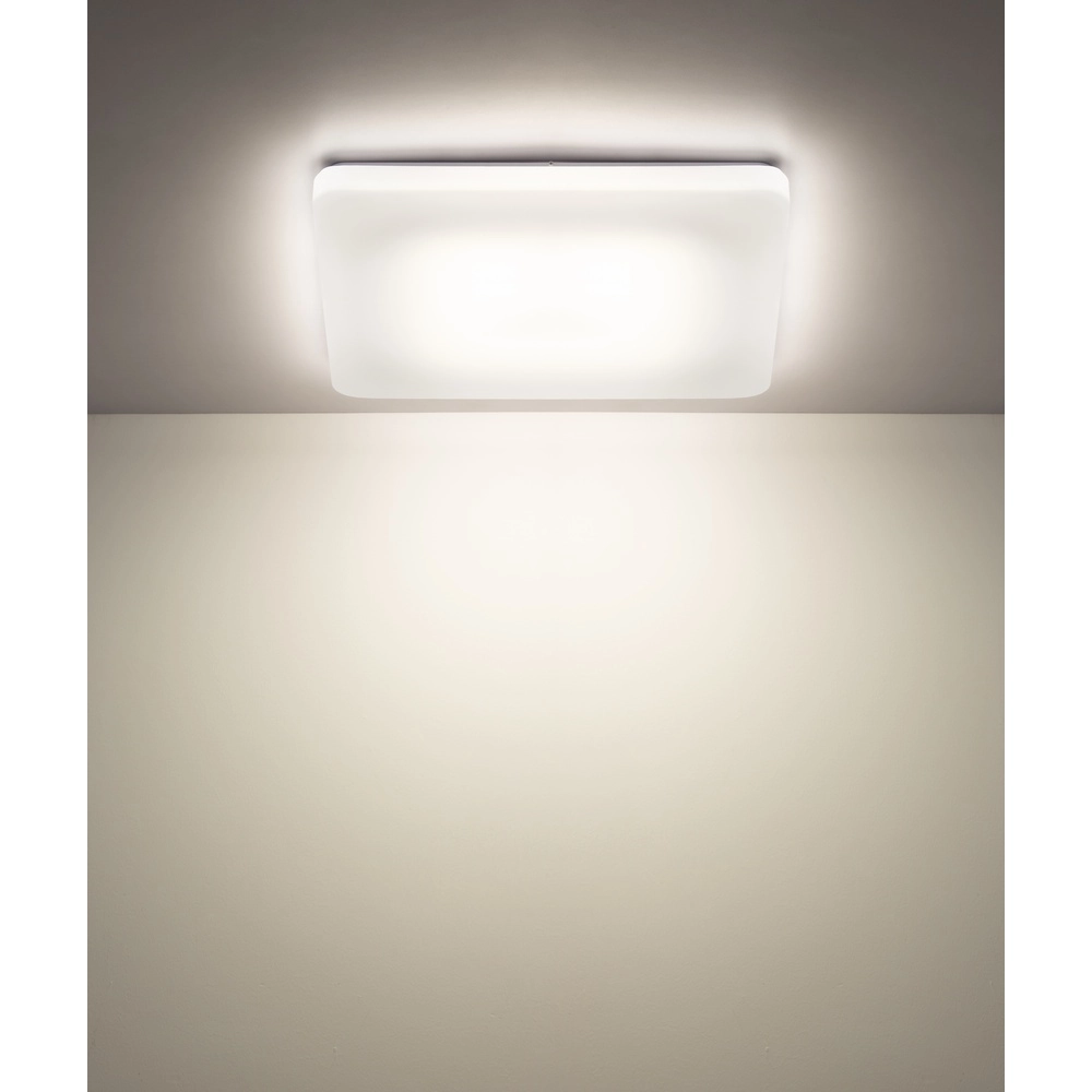 Lampe de plafond Donte Blanc carré 41 cm Globo 9007371586707