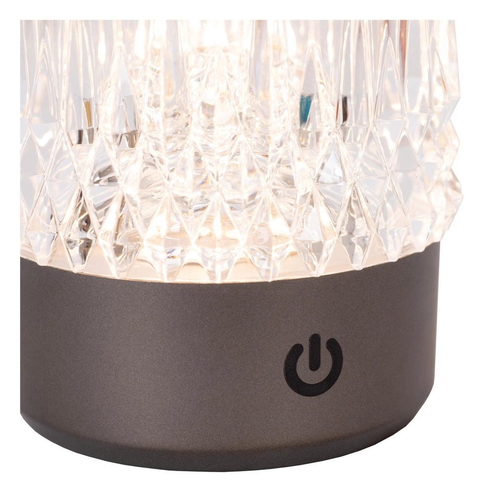 Lampes de table rechargeables Lily Jeu de 3 chromes Lucide 5411212461087