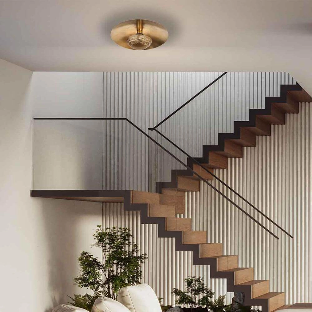 Plafonnier rond Brass bronze Steinhauer 8712746171662