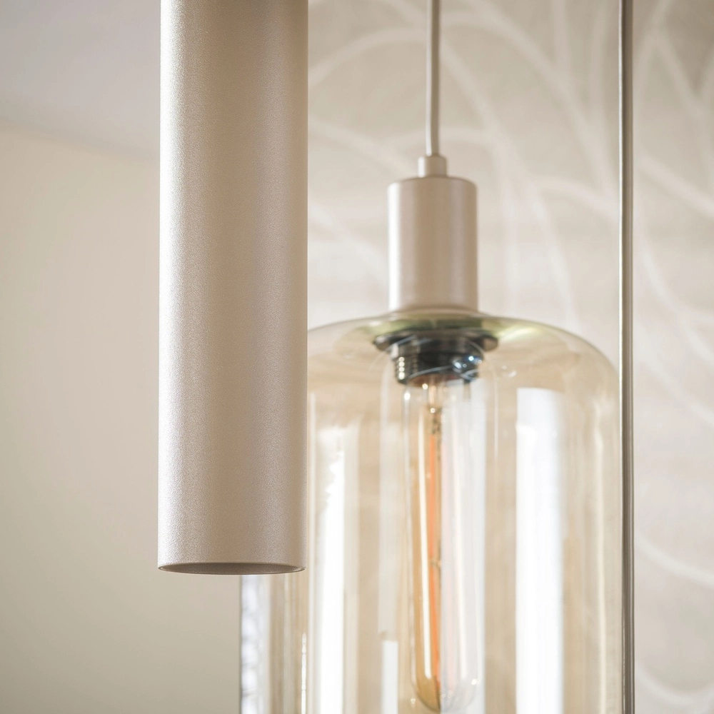Lampe pendante de conception Serene Brun sable 5 clair Lyora 8716803514799