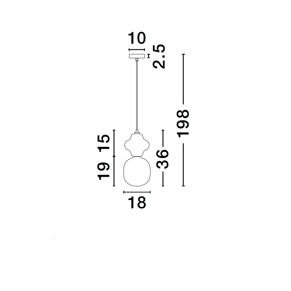 Suspension Clio S céramique orange Lyora 5212017461216