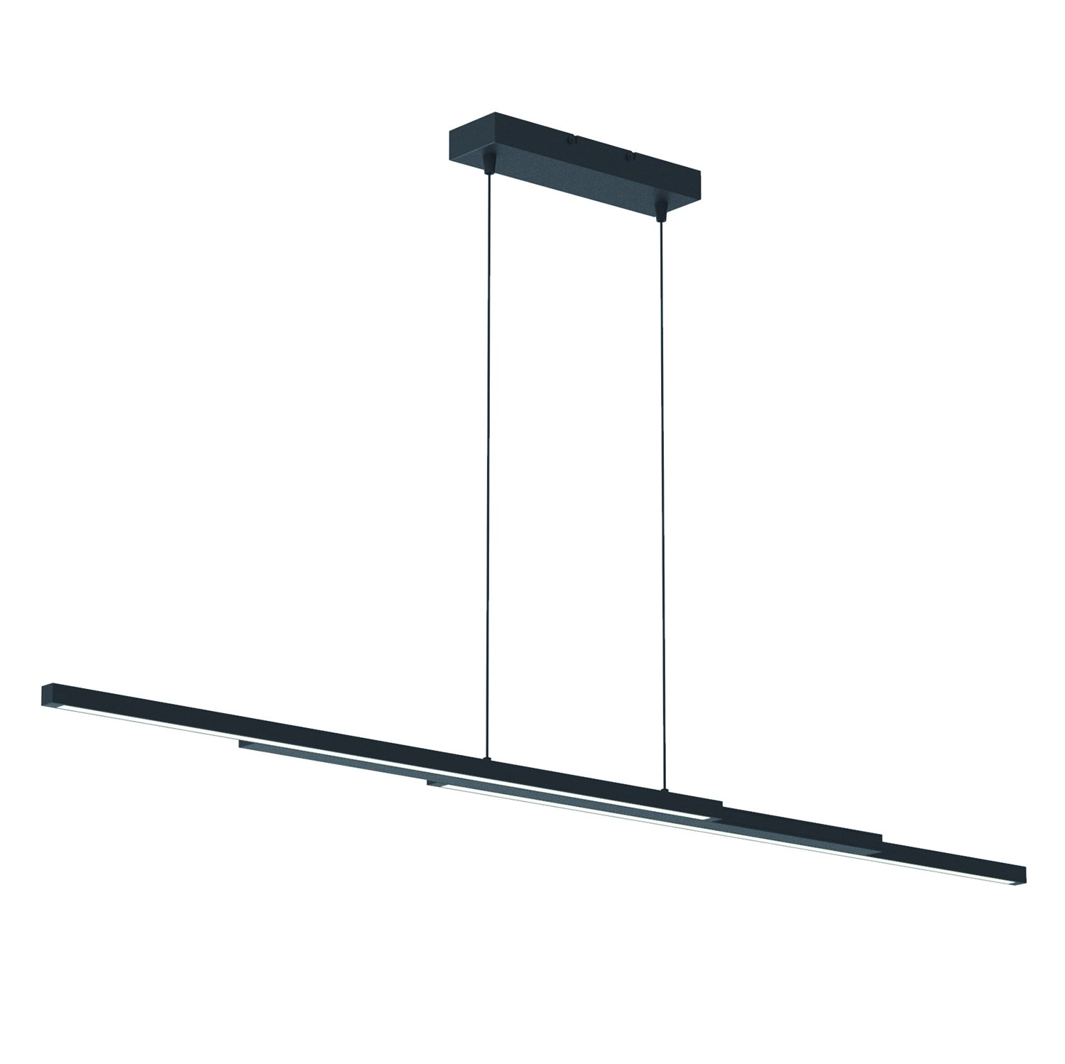 Lampe à suspension LED Zelena Motion réglable 80cm noir Steinhauer 8712746122770