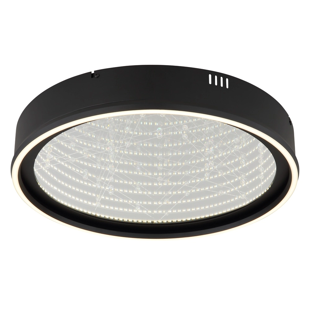 Lampe de plafond noire Mirrora Ø 51,5 cm