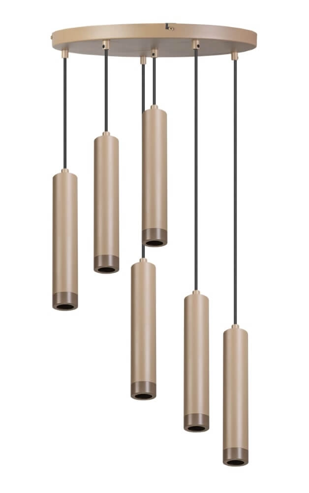 Lampe suspendue couleur sable Miller Sand 6 lumières Lampe suspendue couleur sable Miller Sand 6 lumières