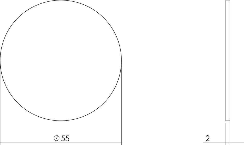 Rosace autocollante Tira Store noir Intersteel 8714186410417