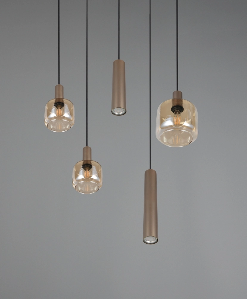 Lampe pendante de conception Mataro 5 lumières (2x GU10) Trio 4017807707717