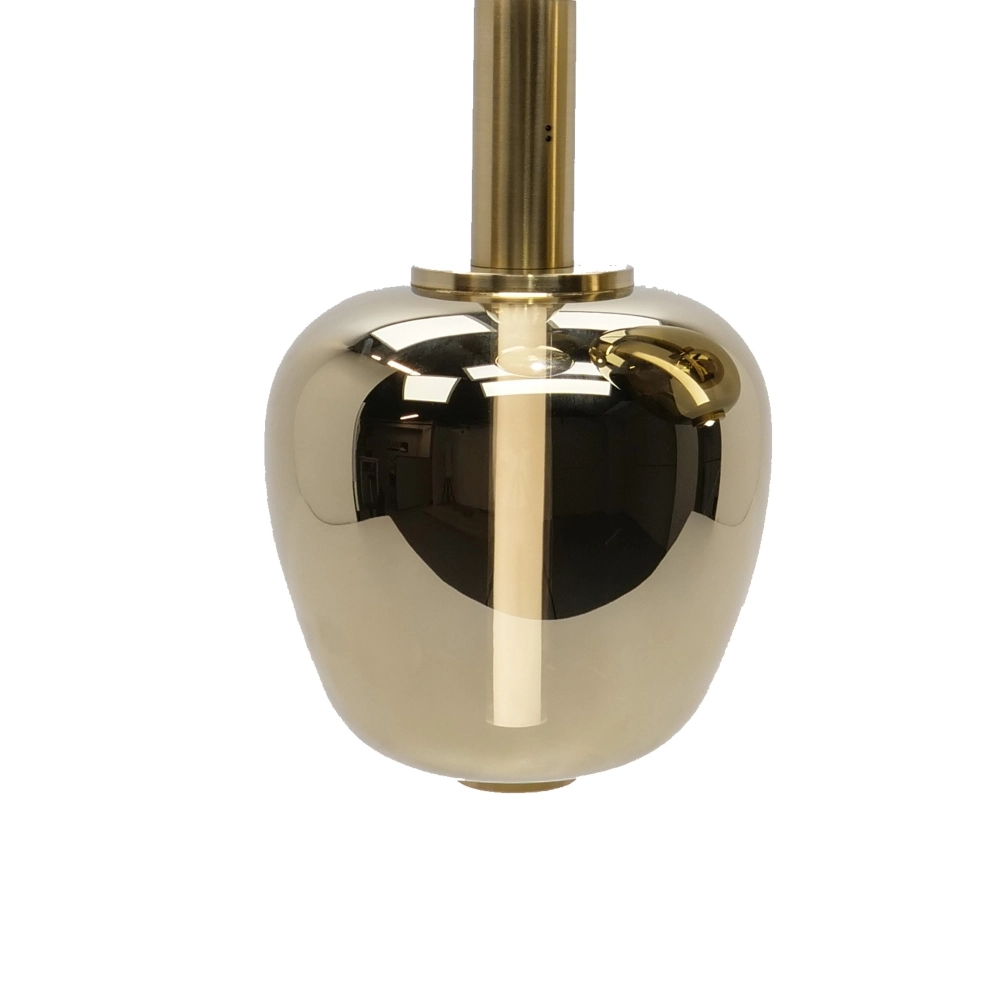 3-light pendant lamp Fruitera gold Ø 45cm Stars of Light 9008606360055