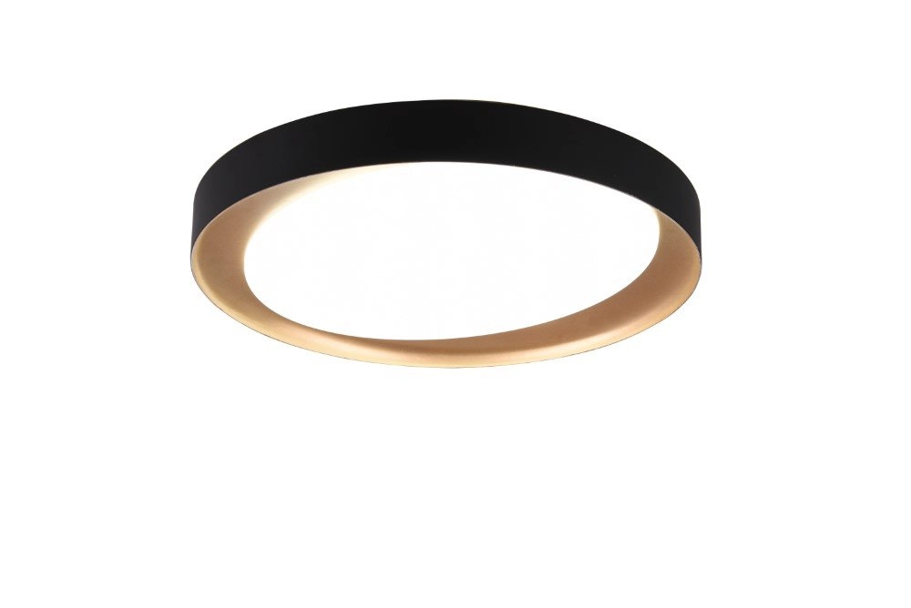 Plafonnier noir Zeta Ø 48cm Plafonnier noir Zeta Ø 48cm