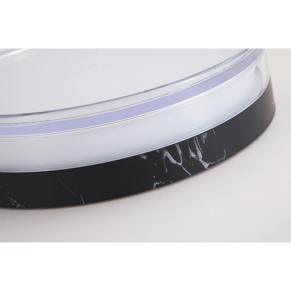 Lampe de plafond Button Ø marbre noir de 30 cm Searchlight 5,05342E+12