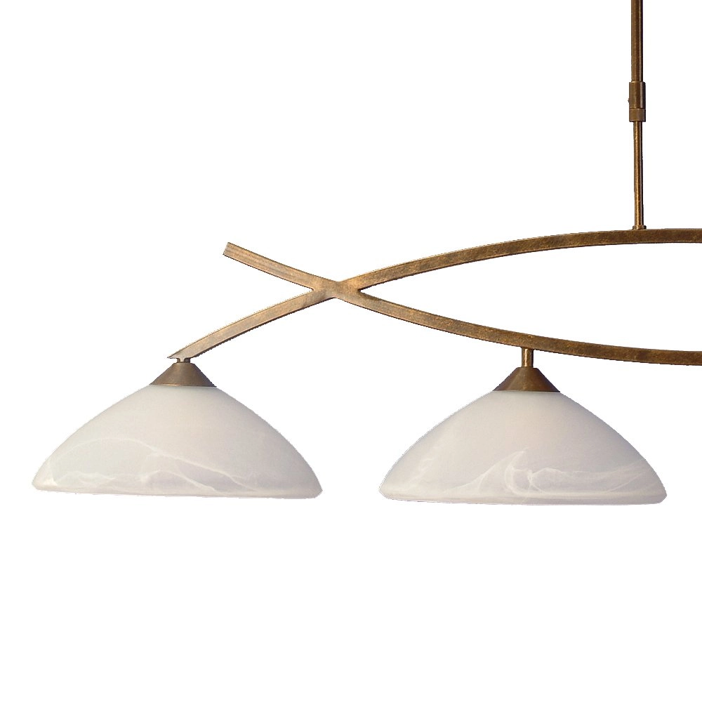 Lampe suspendue salle à manger Verona 1 Brun bronze à 4 lumières Masterlight 8718121005393