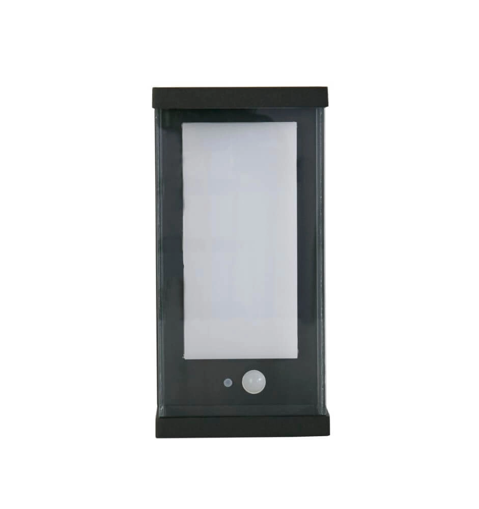 Applique rectangulaire Solar noir Searchlight 5053423241562