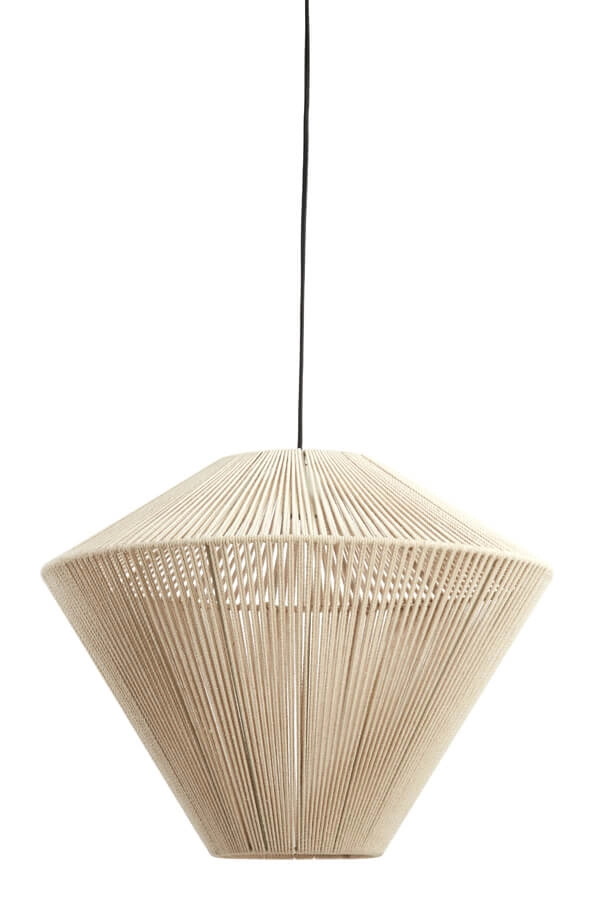 Suspension japandi Felida Ø 53cm crème Light & Living 8717807694357