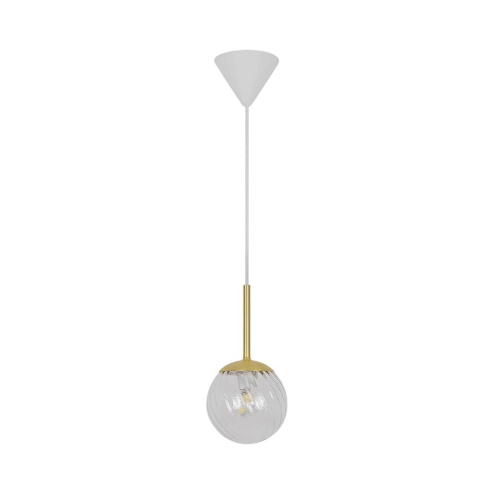 Suspension en verre Chisell laiton Ø 15cm Nordlux 5704924015649