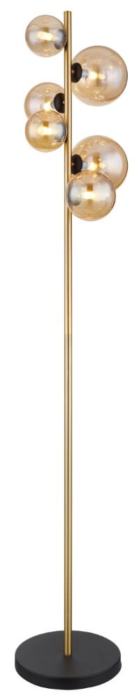 Lampadaire sur pied Riha noir avec de l'or Lampadaire sur pied Riha noir avec de l'or