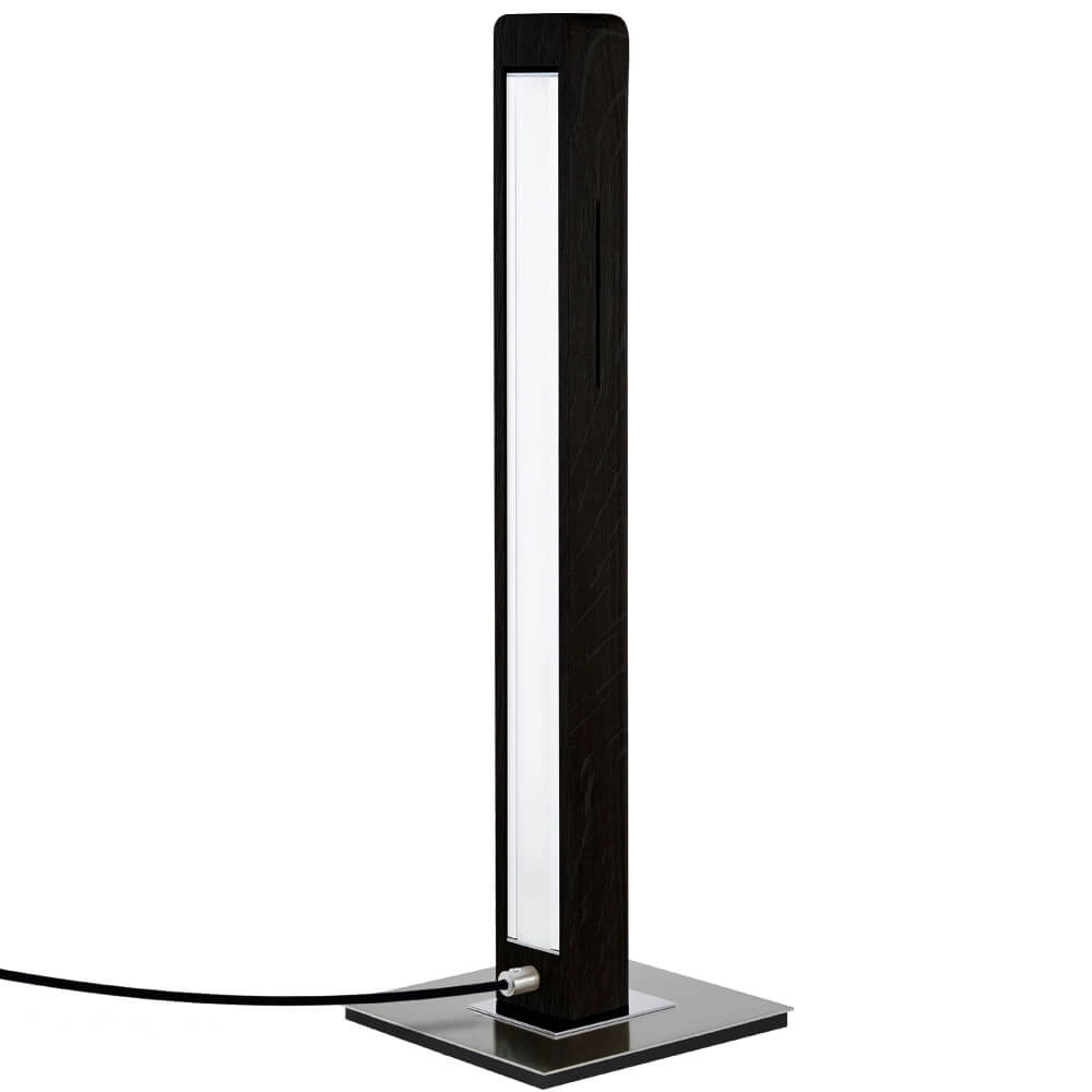 Lampe de table LED Leonora 51 cm - charbon de chêne