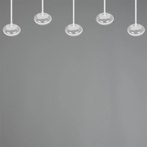 Lampe pendante à 5 lumières Tarsia Blanc Trio 4017807683400