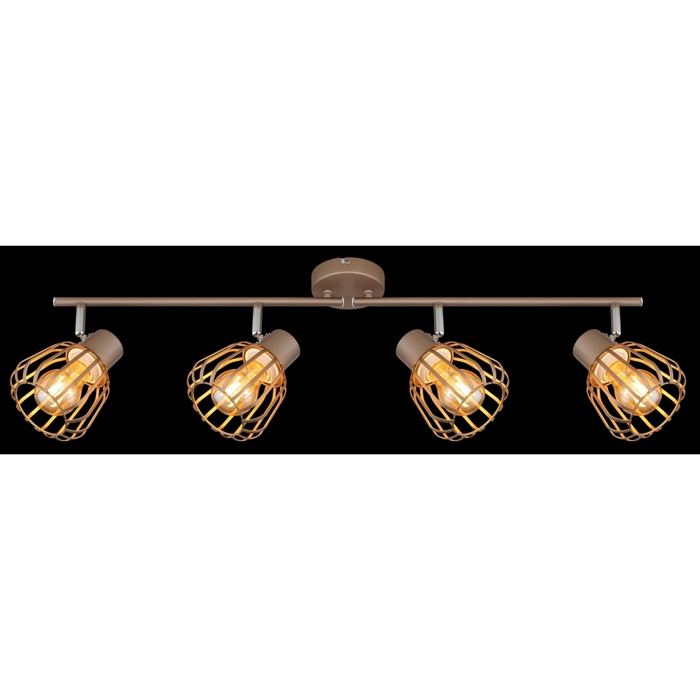 Lampe de plafond Olin Café marron 4 clairs Globo 9007371592579
