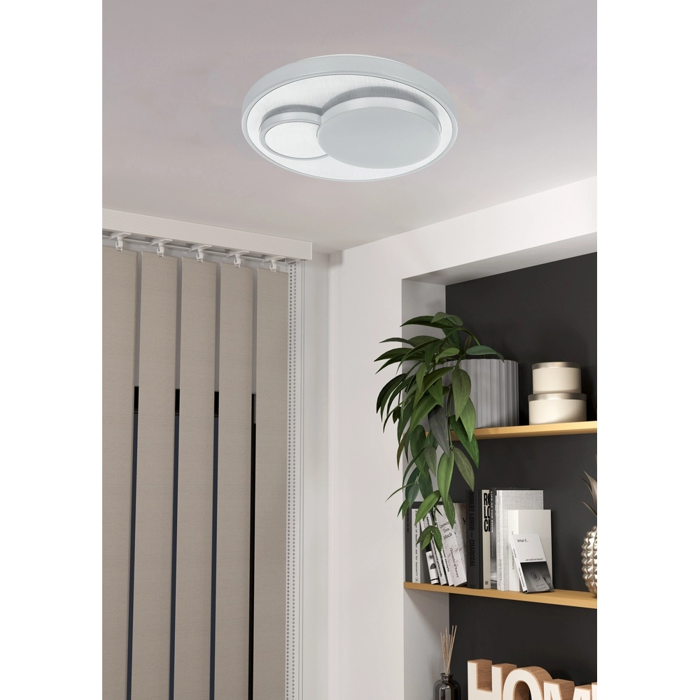 Lampe de plafond moderne Lepreso Rond blanc Eglo 9002759756642