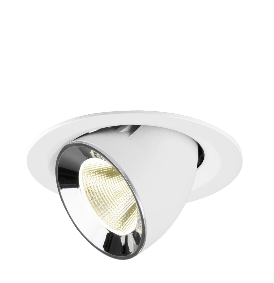 Spot encastré Numinos Gimble M blanc/chrome 4000K - 20 deg