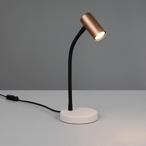 Lampe de table Taryn Motif moka marron