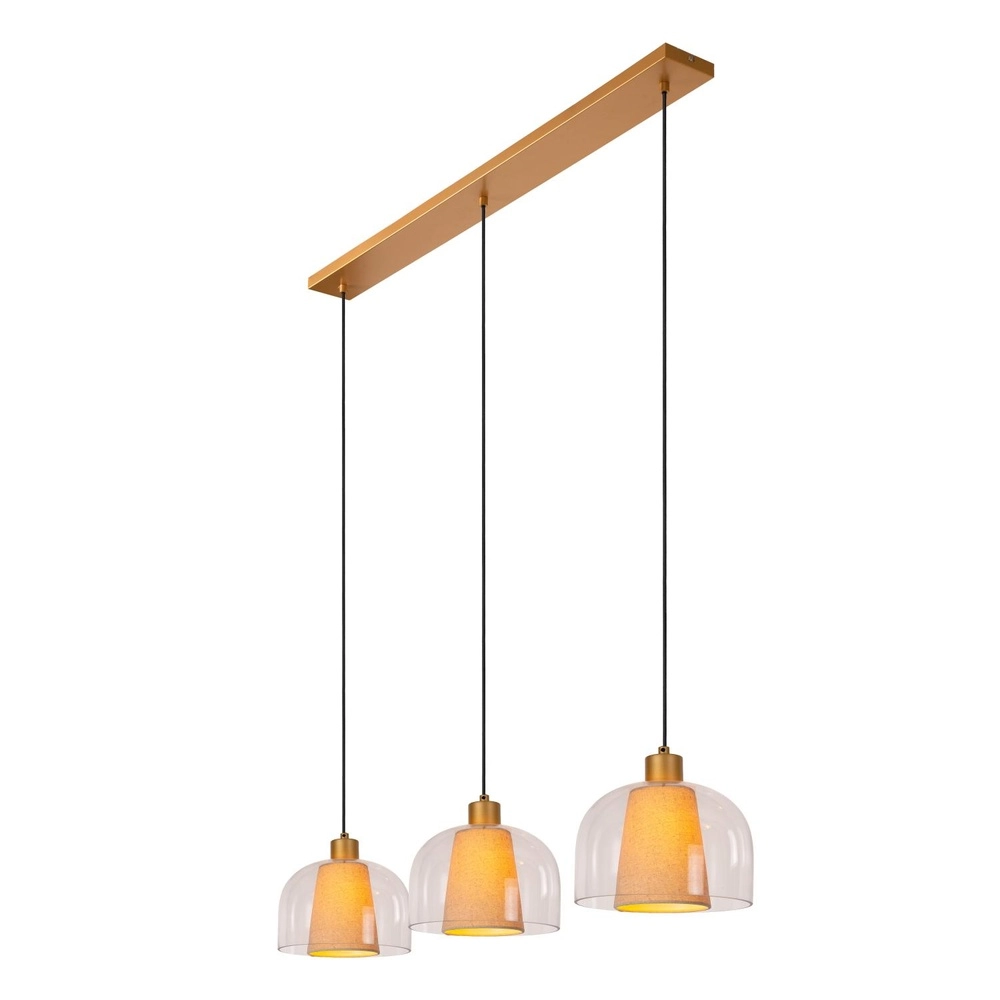 Lampe pendante de conception Gunhild Quinte or à 3 lumières Lucide 5411212303356