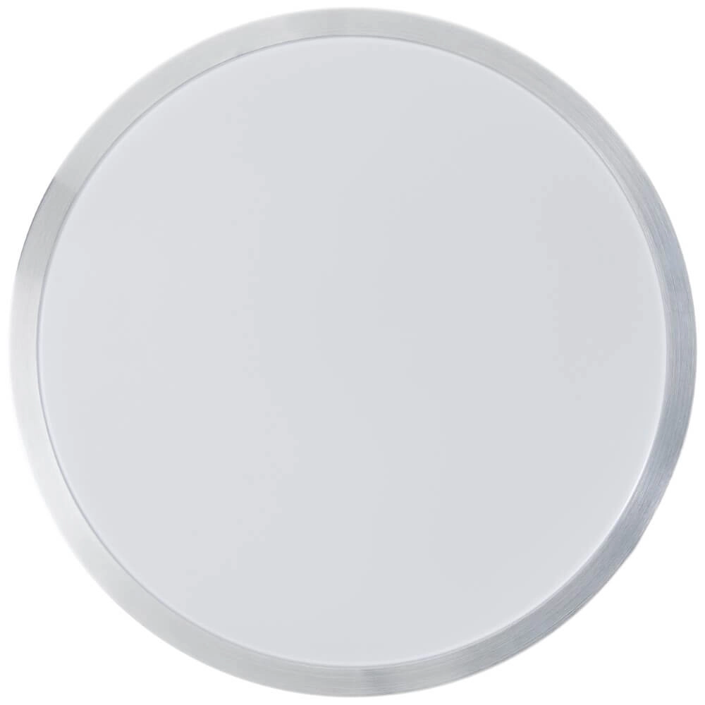 Plafonnier en nickel Livius avec blanc Ø 33cm Brilliant 4004353426476