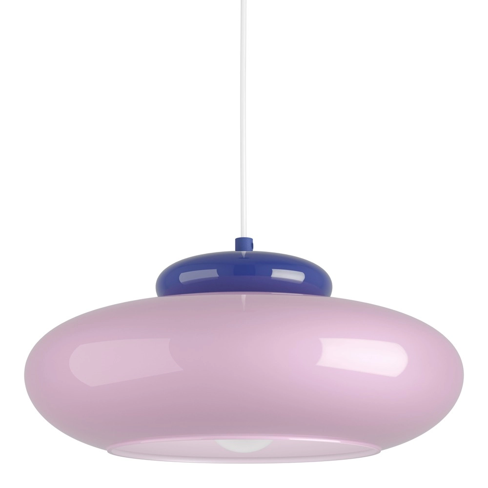 Lampe pendante de conception Berardelli rose avec bleu Ø 32cm Eglo 9008606405015