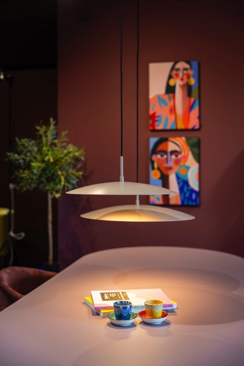 Lampe suspendue élégante Sanne Ø 50cm - sable ETH 8720195311034