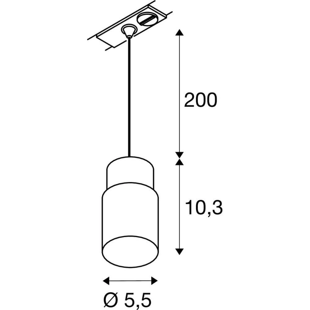 Navette pour le train Puri 2.0 Tube Noir-Or 1 Phase SLV 4024163294713