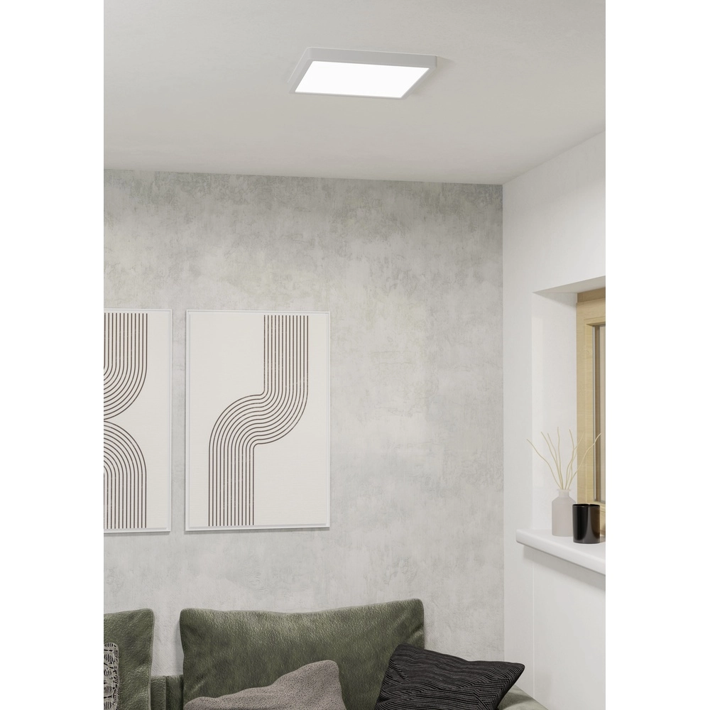 Lumière LED de plafond Fueva 6 Carré - Blanc - 29x29cm Eglo 9008606330201
