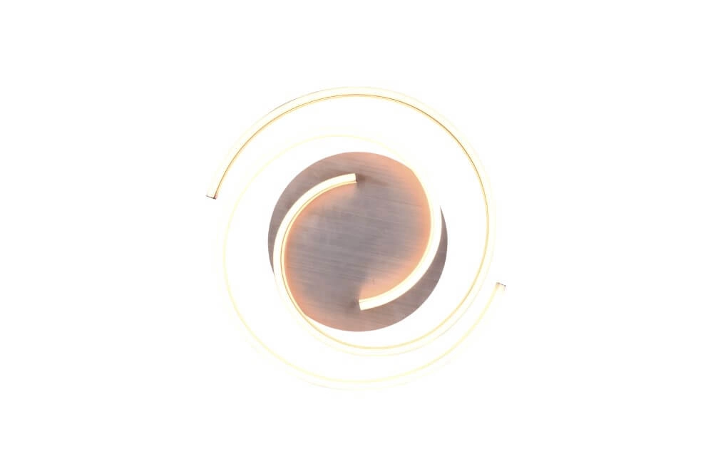 Plafonnier à intensité variable Caya métal avec du noir Trio 4017807541939