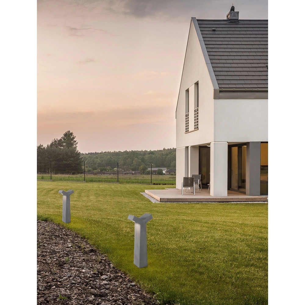 Lampe de jardin Aran Gris béton design Lyora 5212017440433