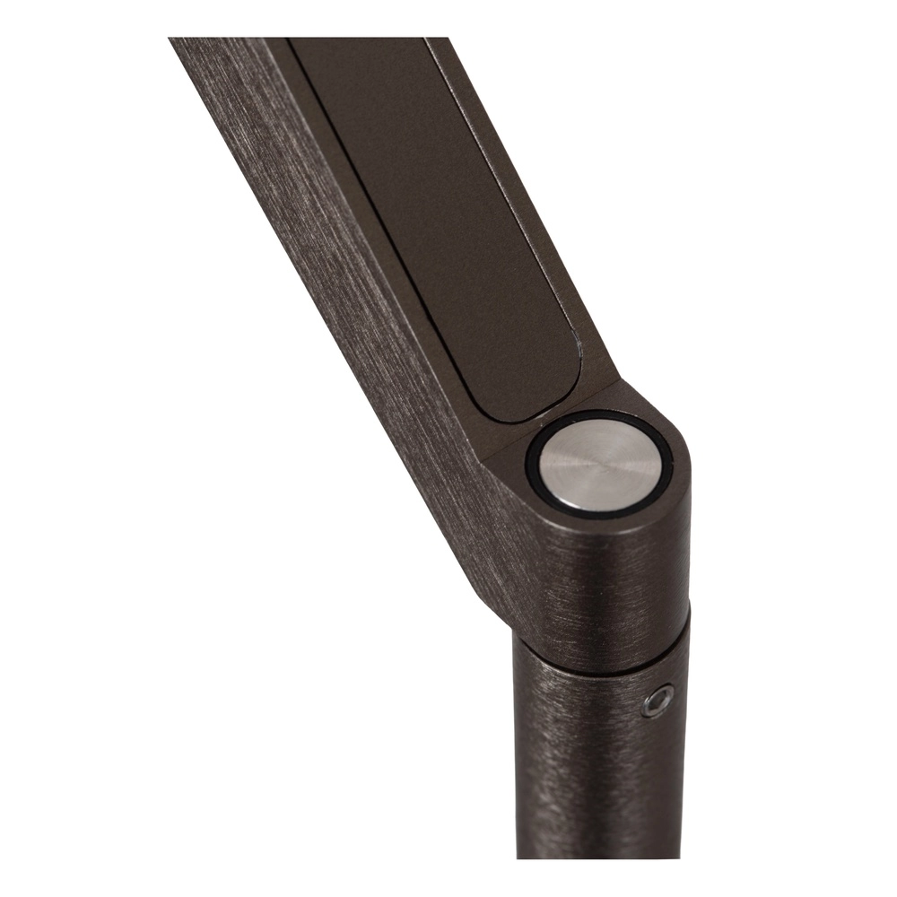 Lampe de pied élégante avec lampe de lecture Applause Métal brossé - LED Premium by Lucide 5411212221865